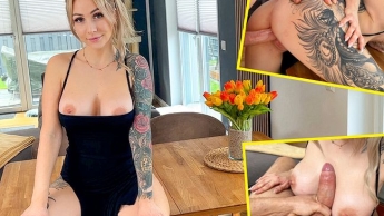 Mit vollgepumpter Pussy zur Familienfeier!